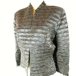 KM Collections Milla Bell Women's 10 Gray Textured